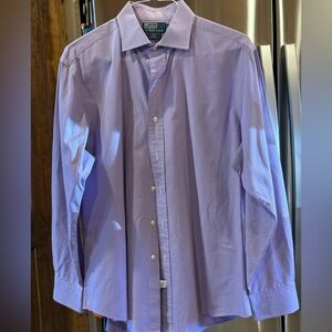 Ralph Lauren Lavender Check Long-Sleeve Dress Shirt